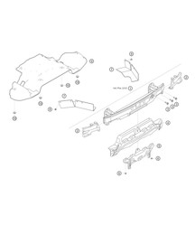 Poutre de pare-chocs arrière 982 Cayman GT4 Clubsport 2019-2020