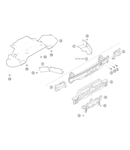 Diagram 8.8-17 Porsche 991 敞篷车 2 3.0 升（370 马力）  车身