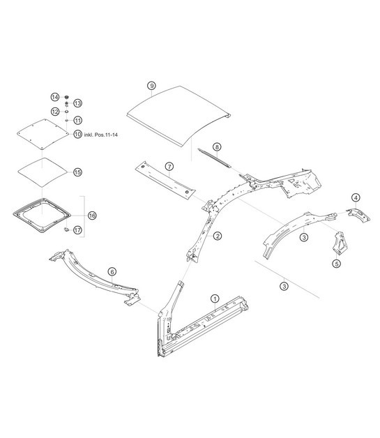 Diagram 8.8-05 Porsche 911 & 912 (1965-1989) Body