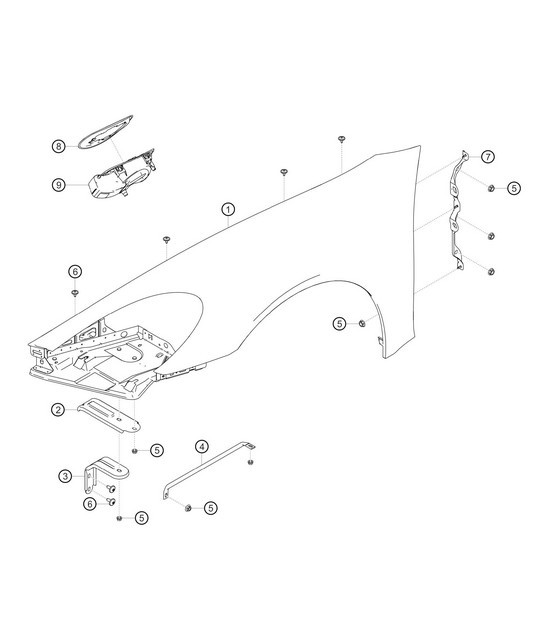 Diagram 8.8-07 Porsche Cayenne S 4.5L V8 2003>> Body