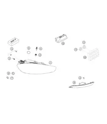 Luz trasera 982 Cayman GT4 Clubsport 2019-2020