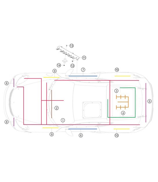 Diagram 9.9-18 Porsche Cayenne S 4.5L V8 2003>> Electrical equipment