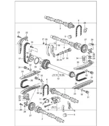 camshaft driving mechanism 986 Boxster 1997-04