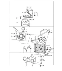 refrigeración por agua - 3 - para 986 Boxster 1997-04