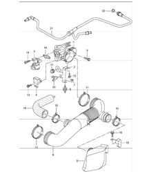 throttle body 986 Boxster 1997-04 throttle body 986 Boxster 1997-04