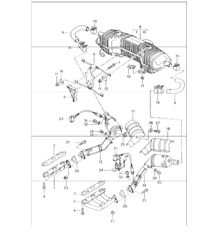 Abgasanlage M 96.20 für 986 Boxster 1997-04 Abgasanlage M 96.20 für 986 Boxster 1997-04