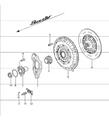 clutch 986 Boxster 2.5L (M96.20/22/23) 1997-04