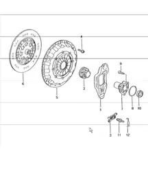 clutch 986 Boxster S 3.2L (M96.21/24) 2000-04