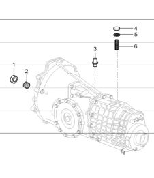 transmission single parts 986 Boxster S G86.20 2000-04 transmission single parts 986 Boxster S G86.20 2000-04