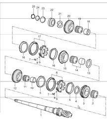 gears and shafts 986 Boxster S G86.20 2000-04