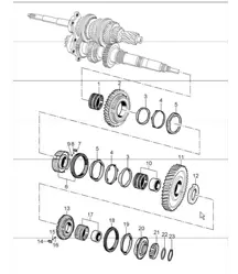 gears and shafts 986 Boxster S G86.20 2000-04