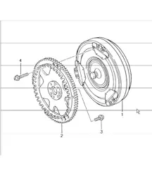 tiptronic torque converter for 986 Boxster A86.00 1997-99, 986 Boxster A86.05 2000-04 and 986 Boxster S A86.20 2000-04