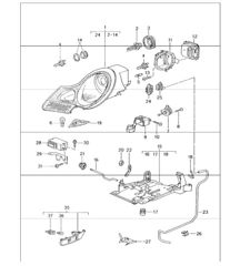 headlamp direction indicator light M601 (Litronic headlights) for 986 Boxster 1999 ONWARDS headlamp direction indicator light M601 (Litronic headlights) for 986 Boxster 1999 ONWARDS