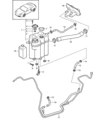 Coolant cooling system (Model: A120,A121) 987.2 Boxster / Boxster S 2009-12