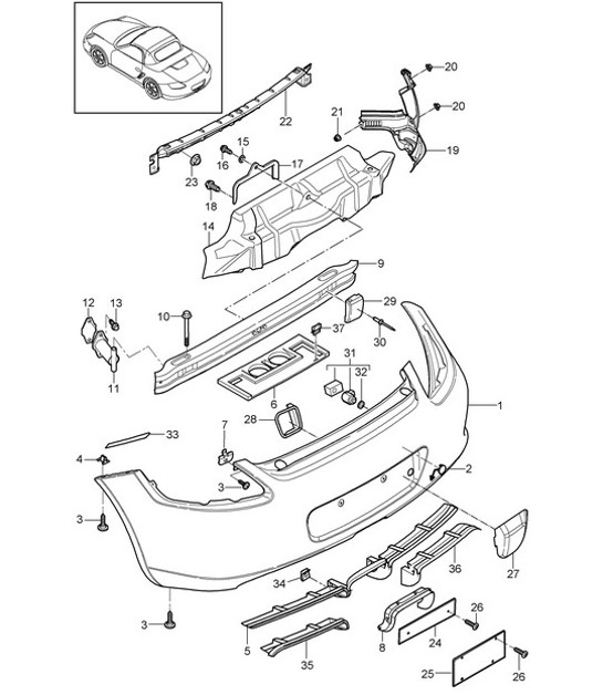 Diagram 802-005 Porsche Cayenne Turbo S E-Hybrid V8 4.0L 550Hp 