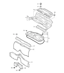 Voeringen / Motorruimtebak / Cabriokap 987.2 Boxster Spyder (PR:778) 2009-12