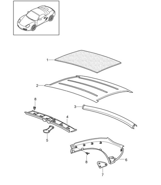 Diagram 811-016 Porsche 911 1975-1977 3.0L 涡轮增压（930）  车身