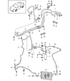 Refrigerant circuit 987.2 Boxster / Boxster S 2009-12 Refrigerant circuit 987.2 Boxster / Boxster S 2009-12
