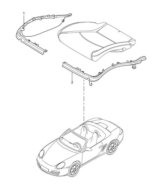Diagram 817-009 Porsche Boxster 986/987/981 (1997-2016) Body