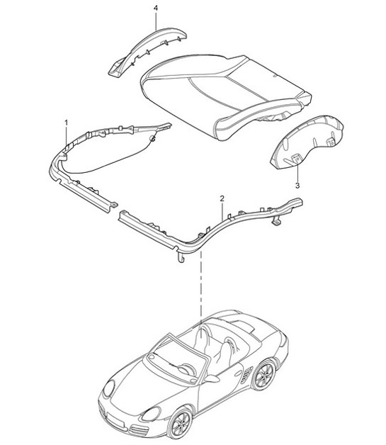 Diagram 817-024 Porsche Cayenne 9PA (955) 2003-2006 Body
