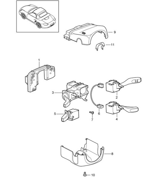 Diagram 903-010 Porsche Cayenne Coupe Turbo V8 4.0L Petrol 550Hp 