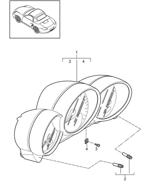 Diagram 906-002 Porsche 997 (911) MK2 2009-2012 Elektrische Ausrüstung