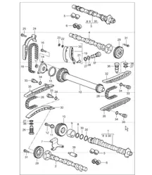 camshaft driving mechanism 987 Boxster / Boxster S 2005-08