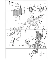 Ölpumpe Tandempumpe 987 Boxster / 987 Boxster S 2005-08