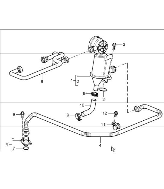 Diagram 104-10 Porsche 997（911）MK2 2009-2012 引擎