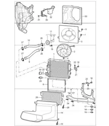 waterkoeling - 3 - voor 987 Boxster / Boxster S 2005-08