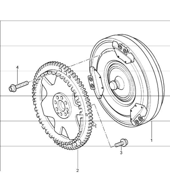tiptronic (I249) torque converter 987 Boxster / Boxster S 2005-08