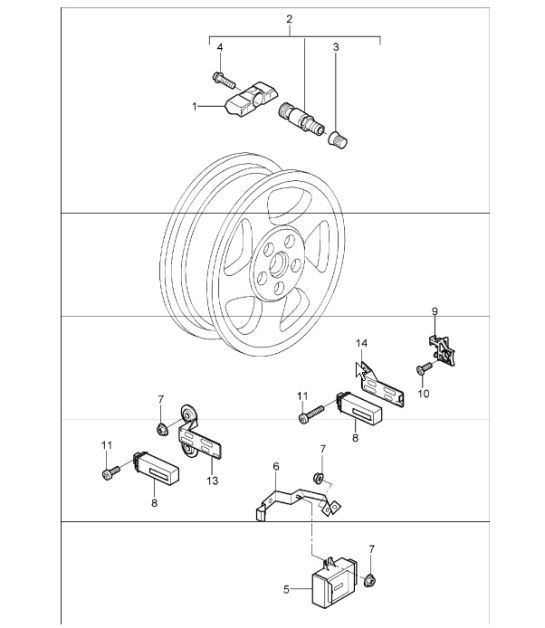 Diagram 601-05 Porsche 928 (1978-1995) 