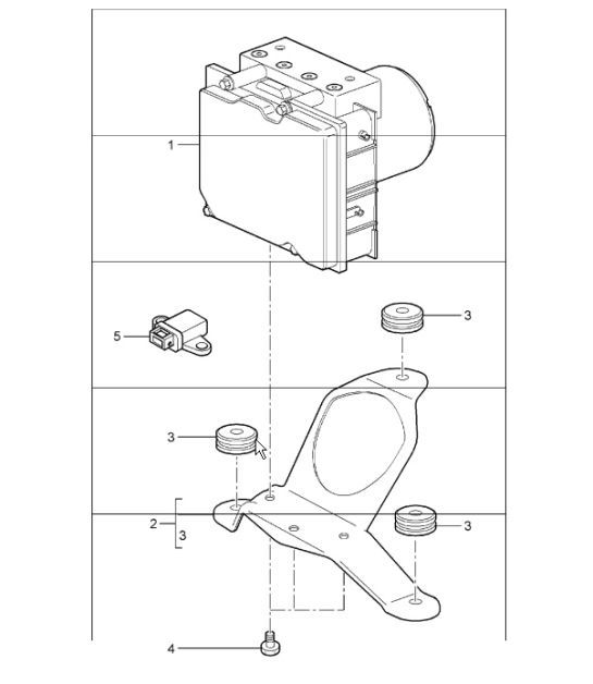 Diagram 605-00 Porsche Cayman 987C/981C (2005-2016) Roues, Freins