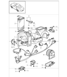air conditioner single parts 987 Boxster / Boxster S 2005-08 air conditioner single parts 987 Boxster / Boxster S 2005-08