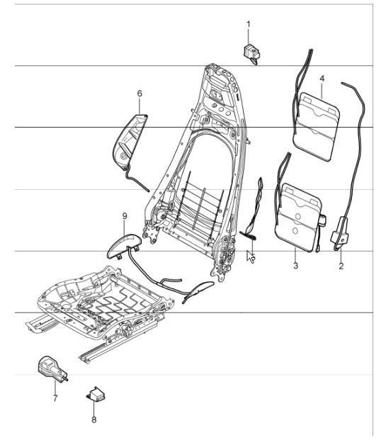 Diagram 817-22 Porsche Boxster 986/987/981 (1997-2016) Body
