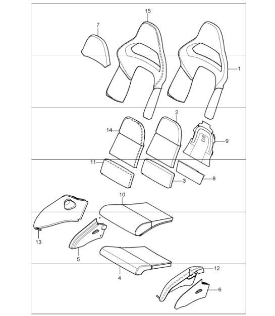 Diagram 817-32 Porsche Cayenne 9PA (955) 2003-2006 Body