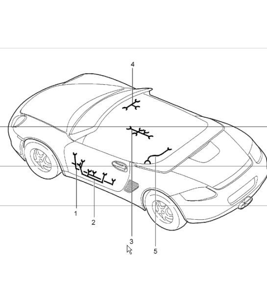 Diagram 902-15 Porsche Cayman 2.7L 987C 2006-08 Electrical equipment