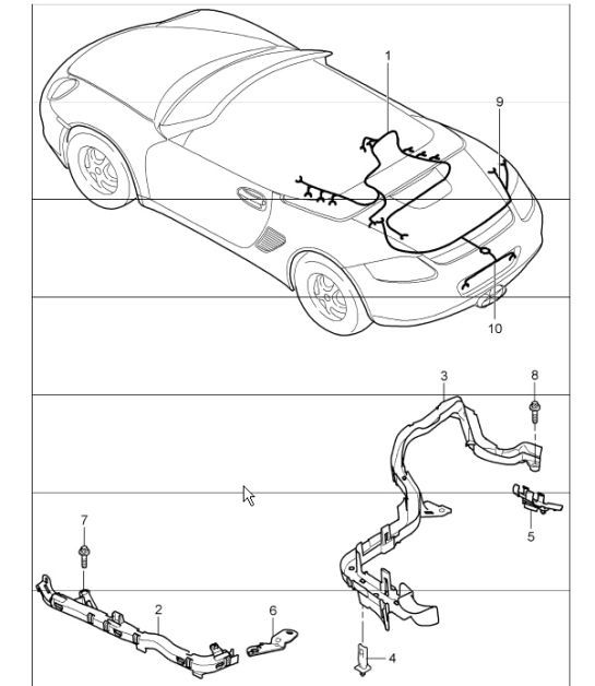 Diagram 902-20 Porsche 卡宴 V6 3.6L 汽油 300Hp 电子设备