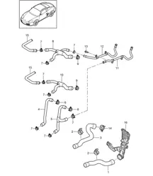 Refrigeración por agua 1 - 9720, 9721, 9722 - 987C.1 Cayman 2.7L / 3.4L 2006-08