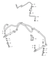 Fuel collection pipe - 9720, 9721, 9722 - 987C.1 Cayman 2.7L / 3.4L  2006-08