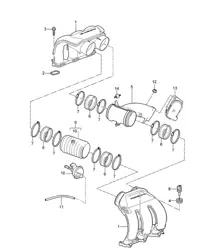 Intake air distributor - 9720, 9721, 9722 - 987C.1 Cayman 2.7L / 3.4L 2006-08