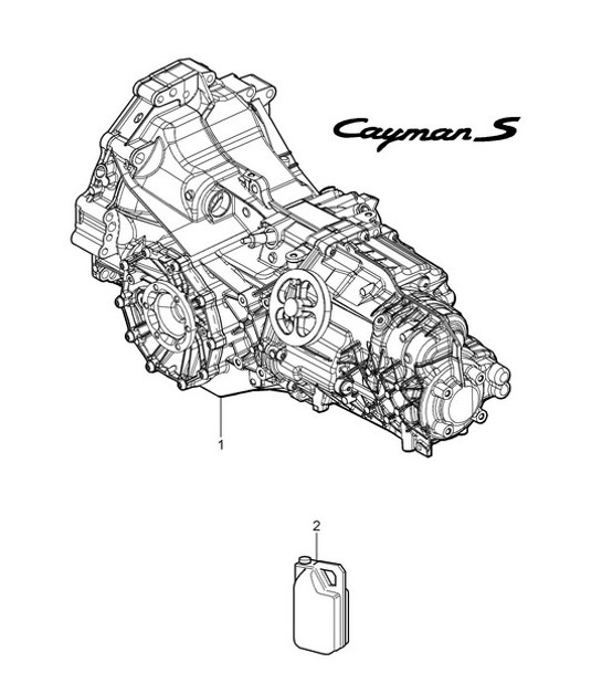 Diagram 302-001 Porsche Cayman 987C/981C (2005-2016) Transmission
