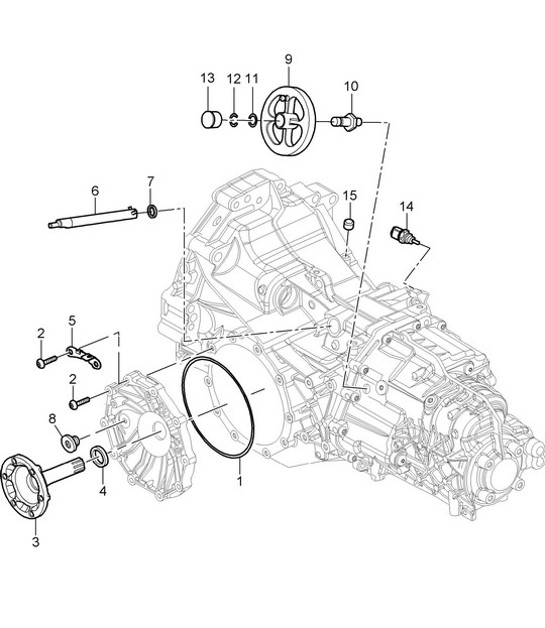 Diagram 302-005 Porsche Cayenne Turbo S 4.5L 2006>> Overdragen