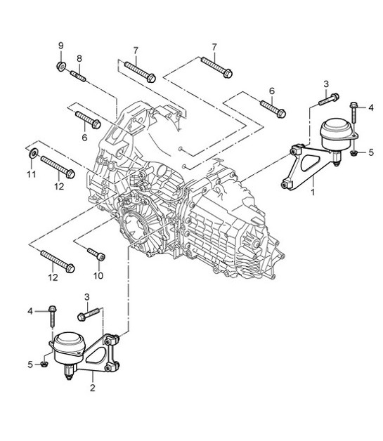 Diagram 306-000 Porsche Cayman 987C/981C (2005-2016) Trasmissione