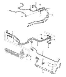 Power steering / Lines 987C.1 Cayman 2006-08