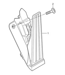 Pédales commande accélérateur 987C.1 Cayman 2006-08