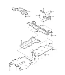 Linings / Underbody 987C.1 Cayman 2006-08