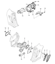 Ventilation / Engine compartment 987C.1 Cayman 2006-08