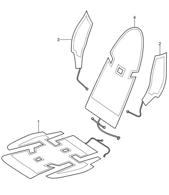 Seat heater 987C.1 Cayman  / Cayman S 2006-08