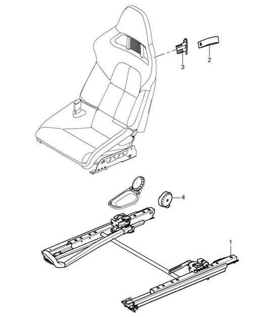 Bucket seat / Collapsible (complete)  987C.1 Cayman 2008>>